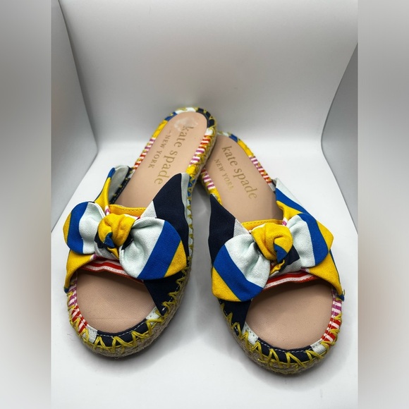 Kate Spade Saltie Shore Slip-On Espradrille Sandal Multi-Color Size 6.5 - Picture 3 of 9